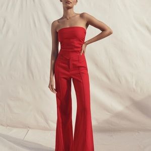 Reformation Dillon linen top